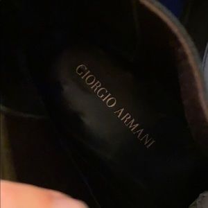 Giorgio Armani size 54 leather men’s shoes.